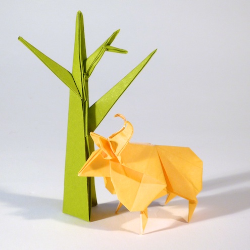 Origami Animals – Yellow Goat | The sock garden