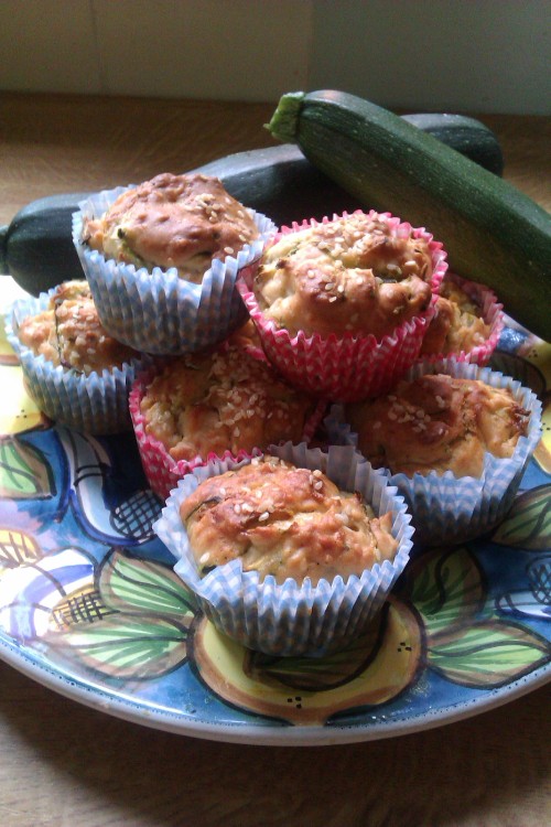 Courgette and Sesame Seed Muffins